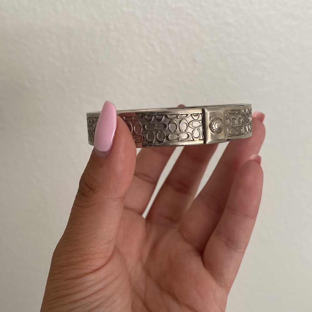 Silver Coach Bangle - image 3